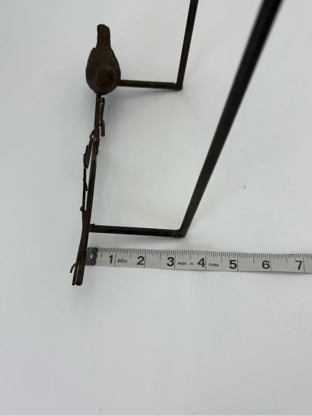 Metal Bird Wall Picture or Plate Hanger 15” tall and 12” wide